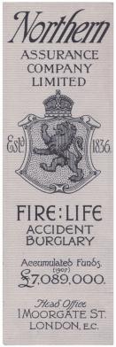 Northern Assurance Company Limited bookmark (see issue 125)