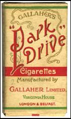 GALLAHERS'S PARK DRIVE 10 CIGARETTES PACKET / CIGARETTE PACKETS
