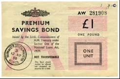 £1 PREMIUM BOND / PREMIUM BONDS 