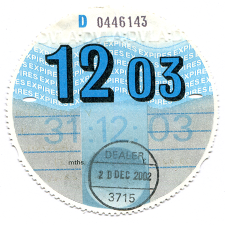 2003 - 12 Tax Disc