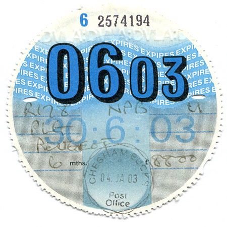June 2003 Tax Disc